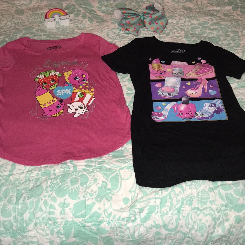 BUNDLE- Shopkins - 2 - Girls T-shirt 7/8 🌈